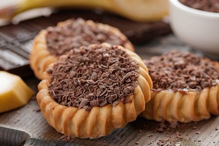 Перепечки с бананом и шоколадом 