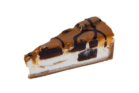 Чизкейк с брауни и карамелью