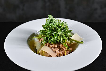 Сливочная гречка с беконом