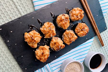 Креветка с лососем