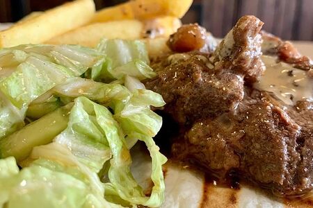 Открытый гирос с говядиной