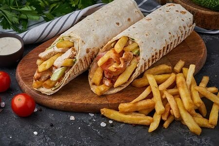 Гирос с курицей гриль
