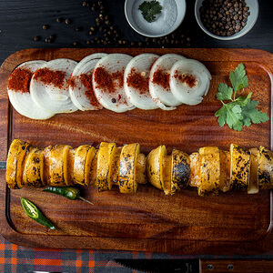 Шашлык картофельный с курдюком