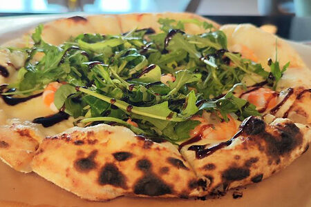 Пицца Креветки с рукколой