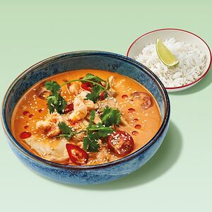 Том ям на кокосовом молоке с морепродуктами