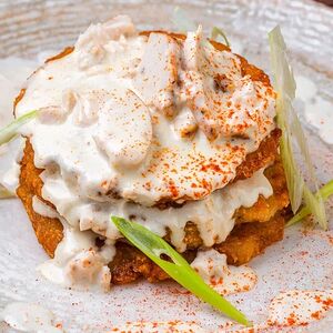 Драники с курицей