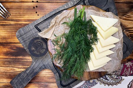 Брынза с зеленью