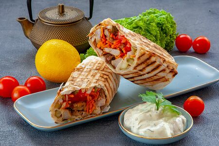 Шаурма из свинины на мангале