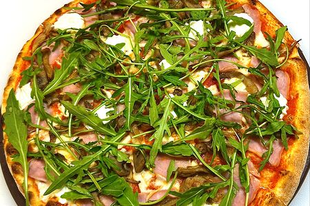 Пицца Микс грибов с ветчиной