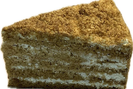 Пирожное медовое со сметанным кремом