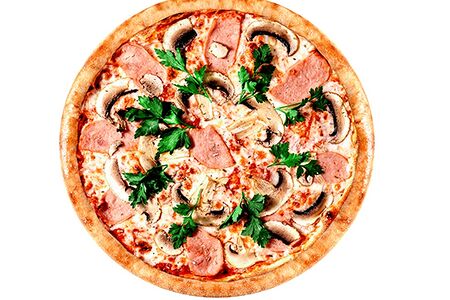 Ветчина и грибы (28 см)