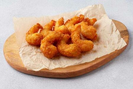 Тигровые креветки в кляре