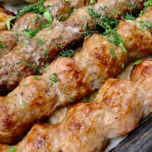 Люля-кебаб из курицы в лаваше
