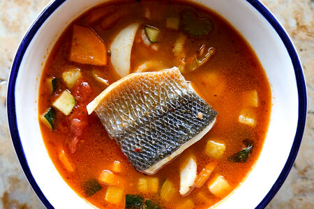 Суп с морепродуктами