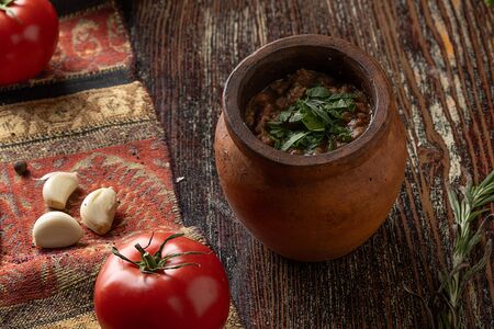 Лобио из печи с беконом