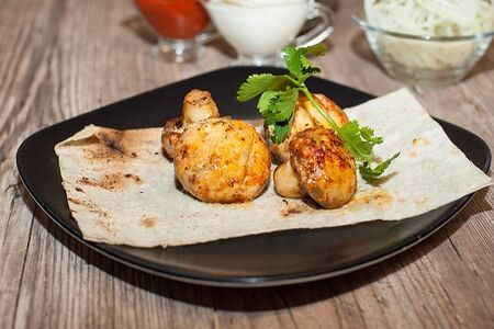 Грибной шашлык