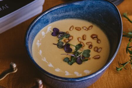 Тыквенный крем-суп с имбирем