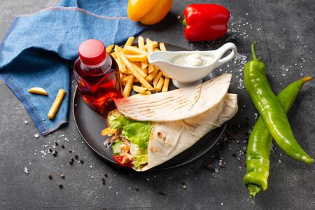 Комбо с шаурмой в пите