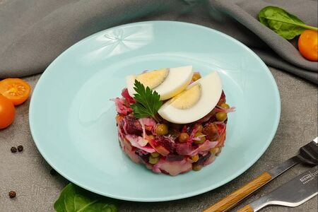 Винегрет с яйцом