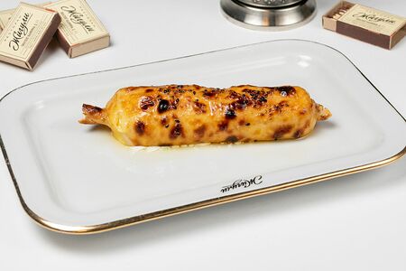 Хачапури с сыром, жареный на углях