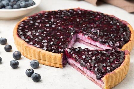 Пирог черничный