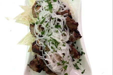 Шашлык из маринованной cвинoй шеи