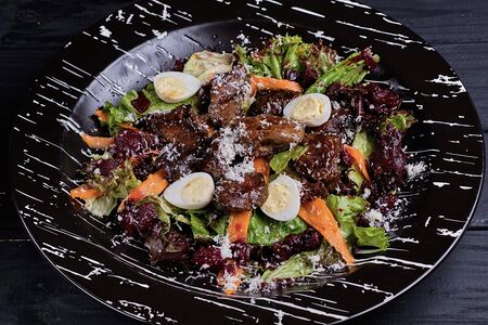 Салат из печени