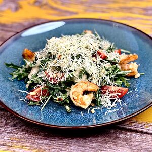 Салат Руккола с креветками
