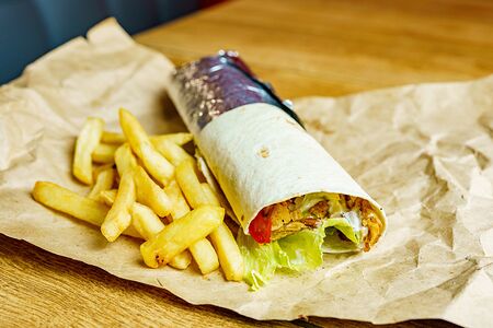 Твистер с картошкой фри