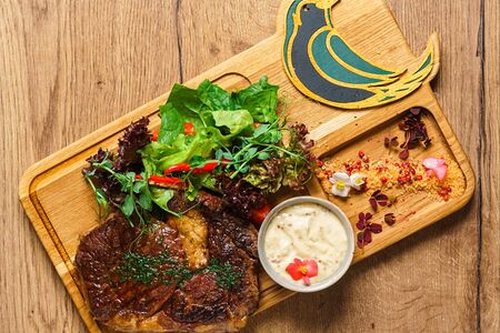 Стейк Рибай из мраморной говядины