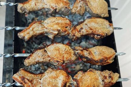 Шашлык из cвинoй корейки