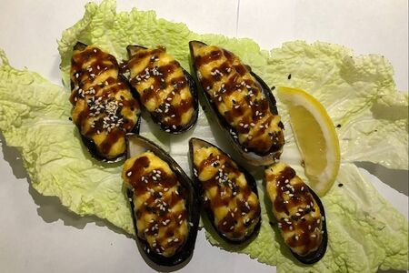 Мидии запечённые 6 шт