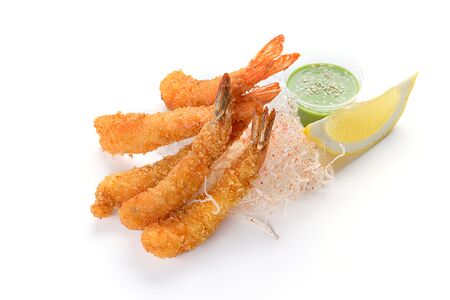 Креветка темпура с фунчозой