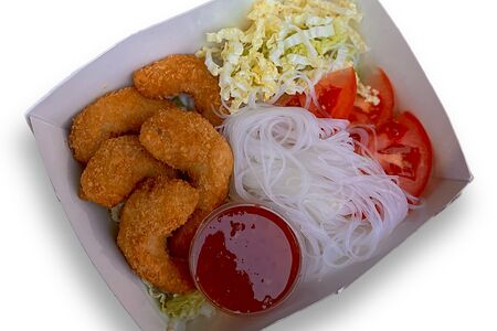 Фунчоза с креветками