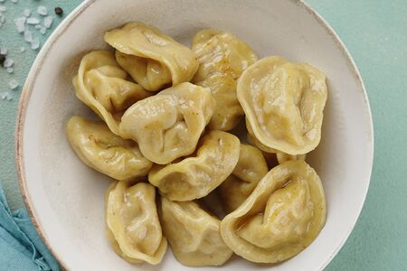 Пельмени с индейкой и сметаной