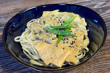 Удон с лососем