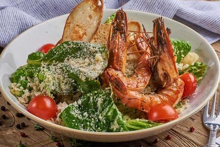 Цезарь с креветками