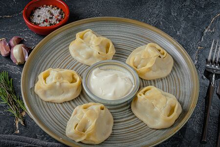 Манты с рубленым мясом