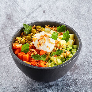 Салат Оливье постный