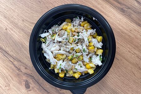 Куриный салат с грибами