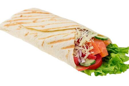 Шаурма с красной рыбой