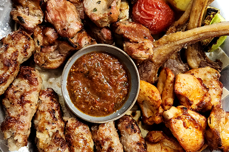 Куриное бедро на мангале