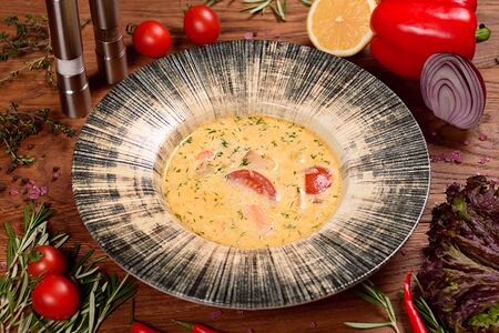 Уха со сливками