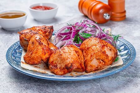 Шашлык из куриной мякоти