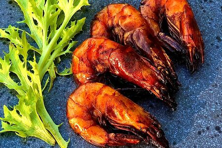 Креветки на гриле