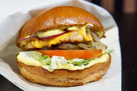 Бургер с курой