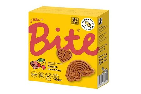 Печенье Bite вишня-шоколад