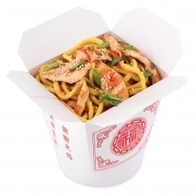 Вок с цыпленком в соусе терияки