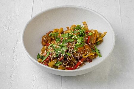 Лапша с морепродуктами