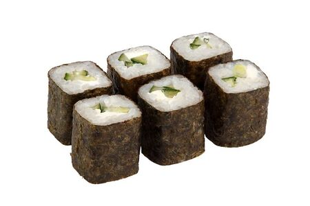 Маки с сыром и огурцом